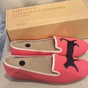 VIVAIA Audrey Pink Cat Women's Flats - New